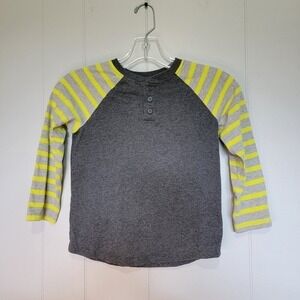 Epic Threads Gray and‎ Yellow Long Sleeve Raglan Tee